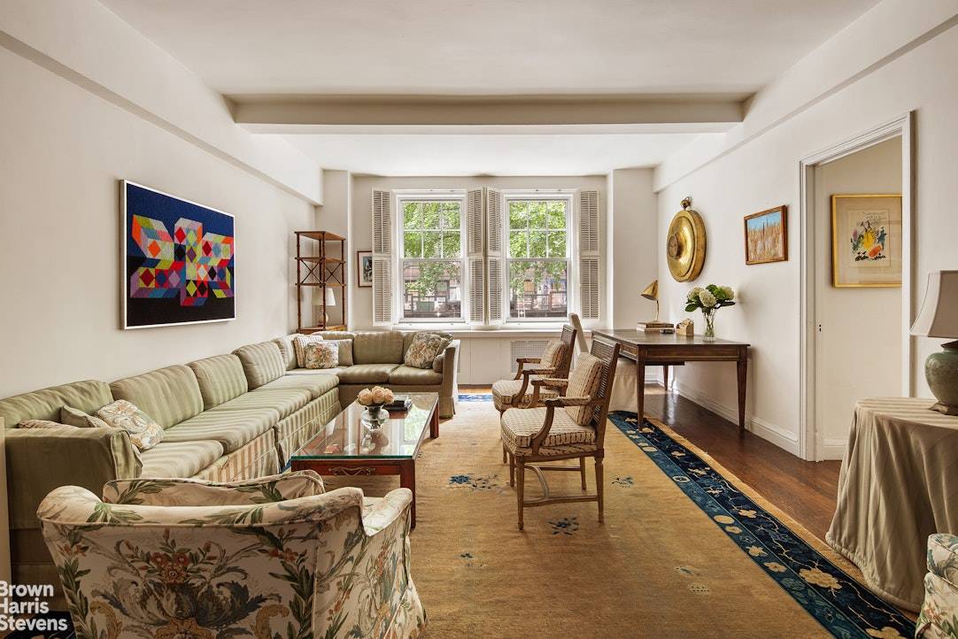 Available for the first time in over 60 years, Apartment 2A offers the exciting opportunity to be the second owner of this classic Emery Roth home.