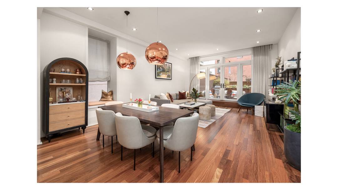Residence 2J at 416 Washington Street is a pristine, loft like condominium in the heart of Tribeca, offering exceptional scale, light, and a rare private landscaped terrace.