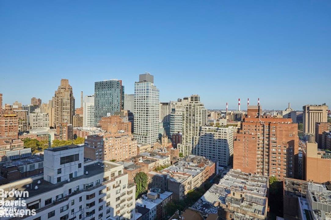 High floor luxury corner 1 Bed 1 bath condo with panoramic city views and a large wrap terrace.