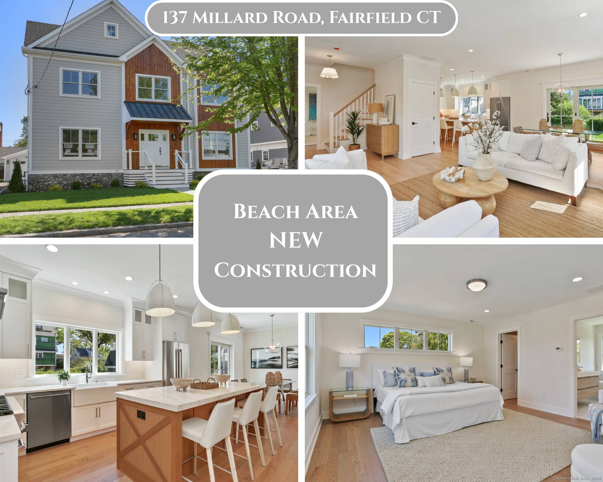 Stunning NEW construction nestled in the desirable Fairfield Beach neighborhood.