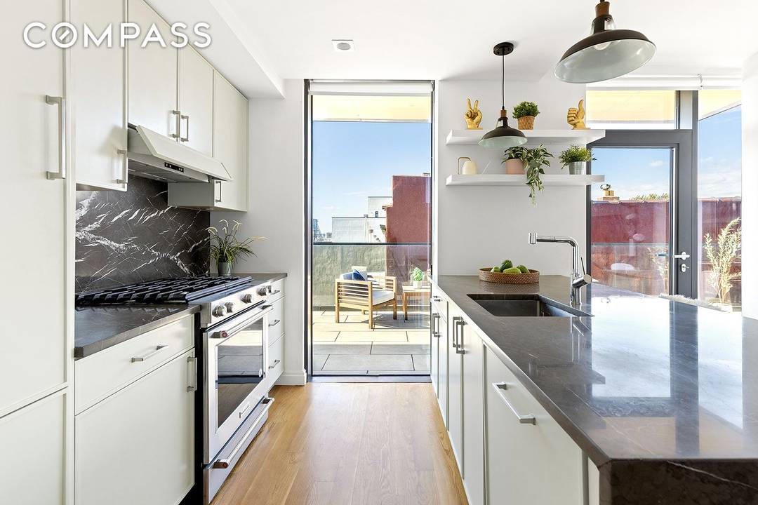 Luxury Indoor Outdoor Living with a Rare 640 SQFT Wraparound Terrace in Prime Park Slope Welcome to Residence 4D at 554 Fourth Avenue, a striking one bedroom, one bath home ...