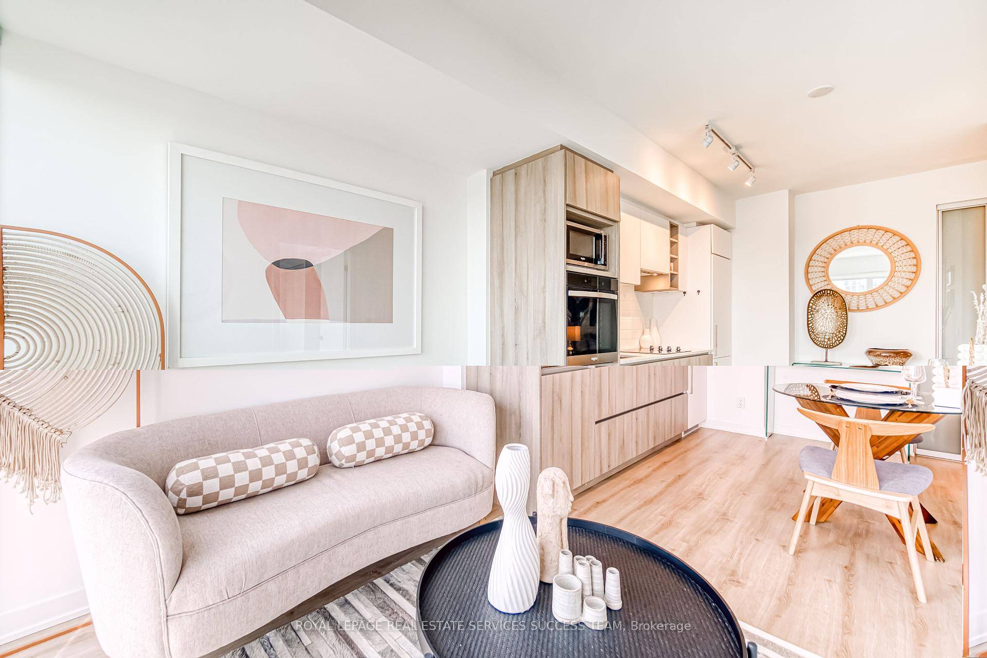Modern, high floor 1 bedroom den condo with two full bathrooms featuring separate showers.