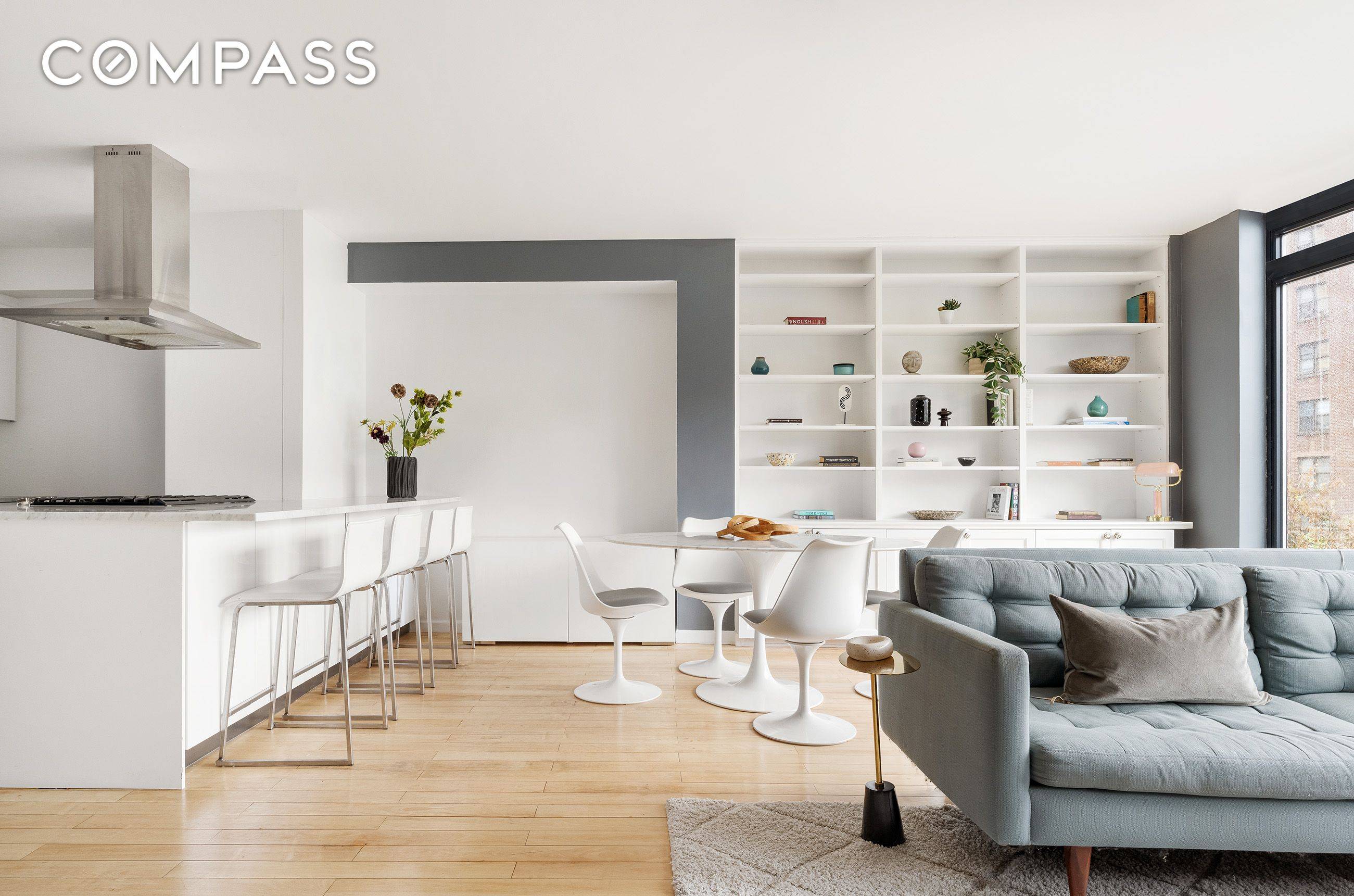 Apartment 4 at 489 Atlantic Avenue is a beautifully updated, two bedroom, two bathroom floor through condominium in the heart of Boerum Hill.