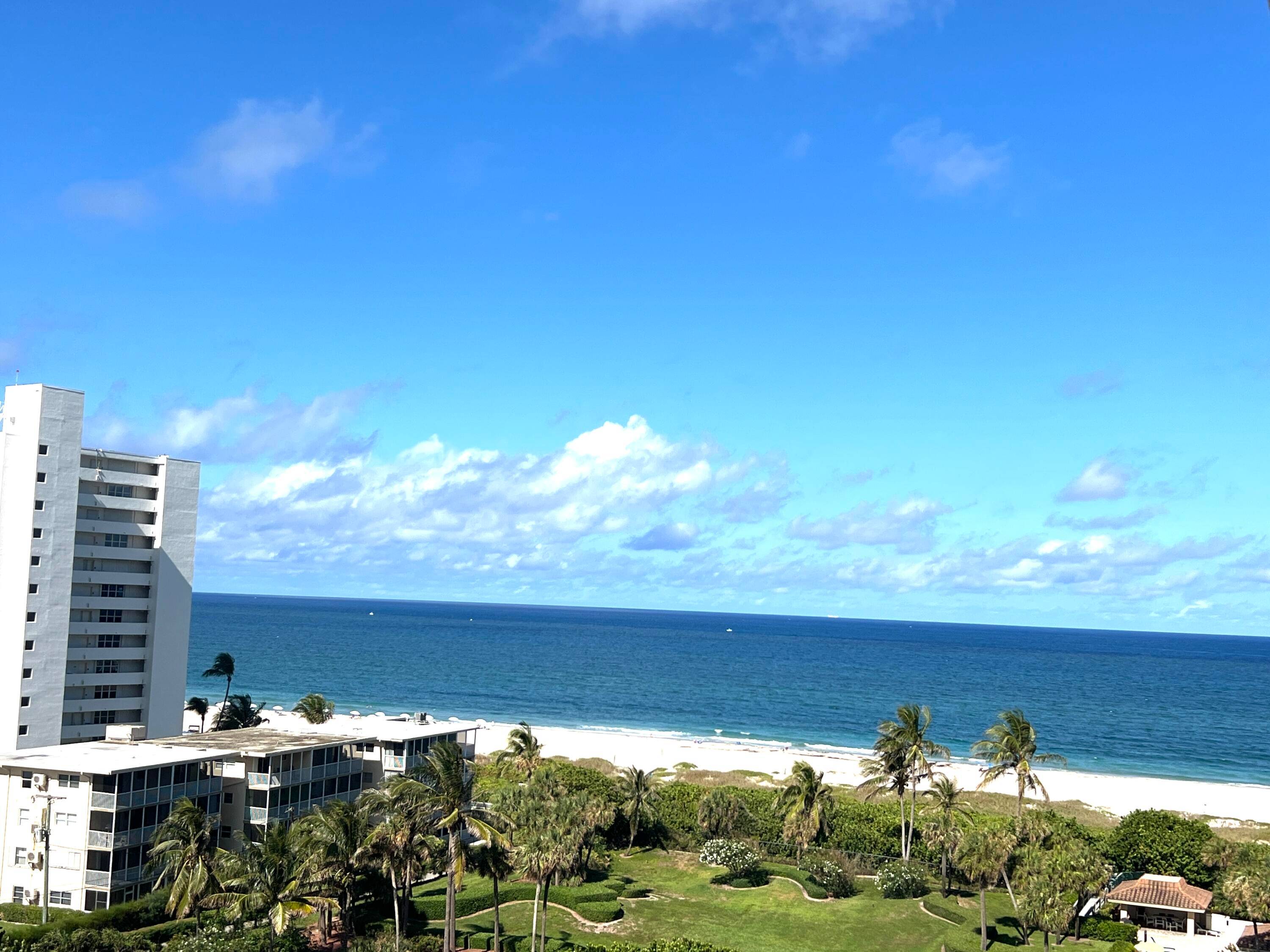 Beautiful renovated 2 2 condo in Oceantree Condominium on Singer Island with unobstructed spectacular views of both the ocean and the Intracoastal.