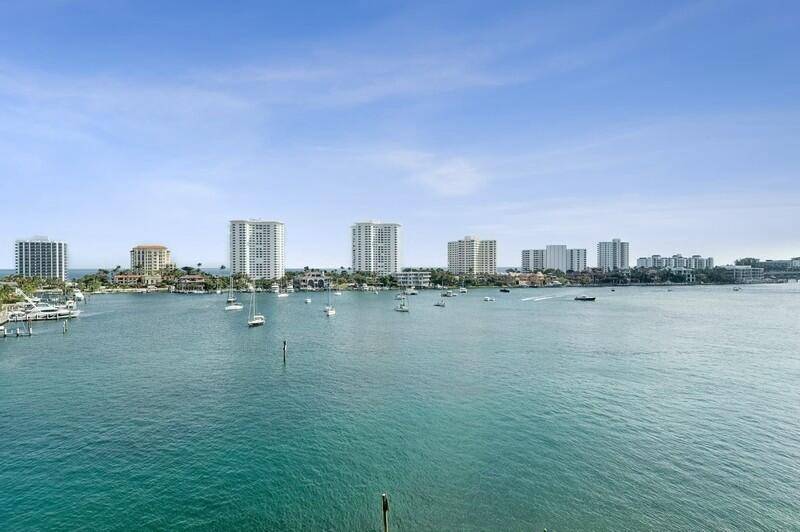 Stunning wraparound vistas of Lake Boca Raton and ocean from every room !