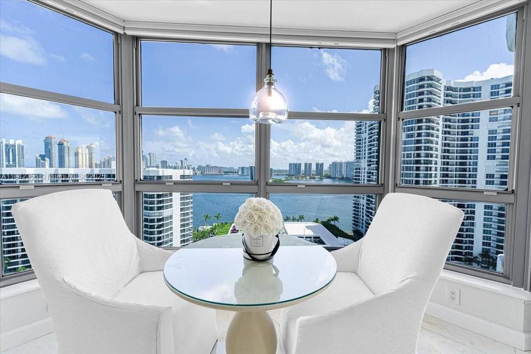 Rarely available 3 bedroom and 3 bathrooms corner unit on the 21st floor of Mystic Pointe one of the few 3 3 layouts in the community.