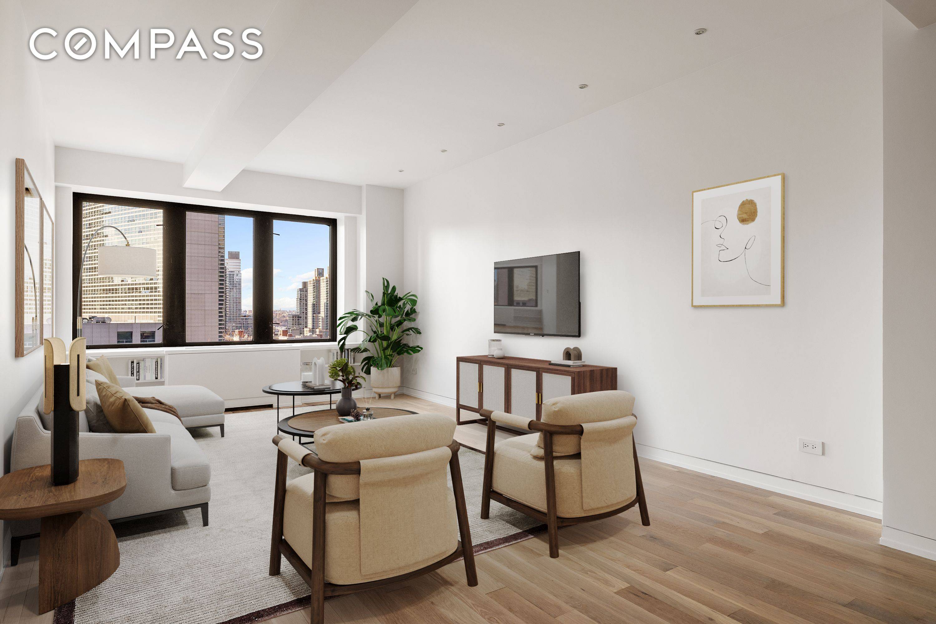 Nestled in the heart of Lincoln Center, this newly renovated condominium is a turnkey 2 bedroom, 2 bathroom residence featuring sleek modern finishes throughout.
