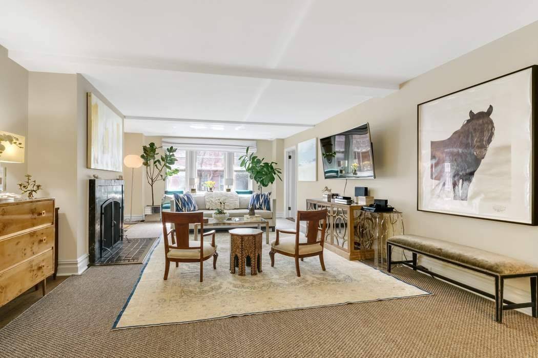 Rarely available, gracious north facing two bedroom, 2 bath between 5th and 6th Avenues in a prewar, full service Bing amp ; Bing condominium the largest line in the building.