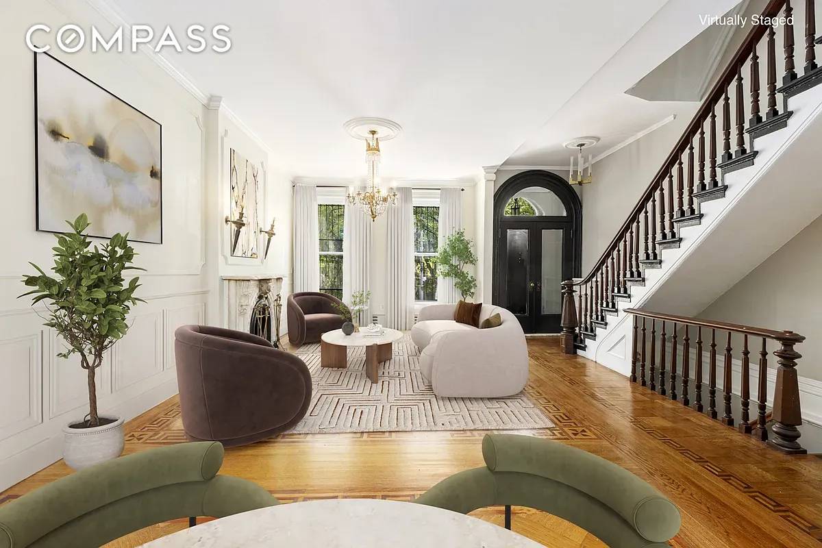 Rarely Available Historic Brownstone Directly Across From Fort Greene Park Step into timeless elegance directly across from Fort Greene Park.