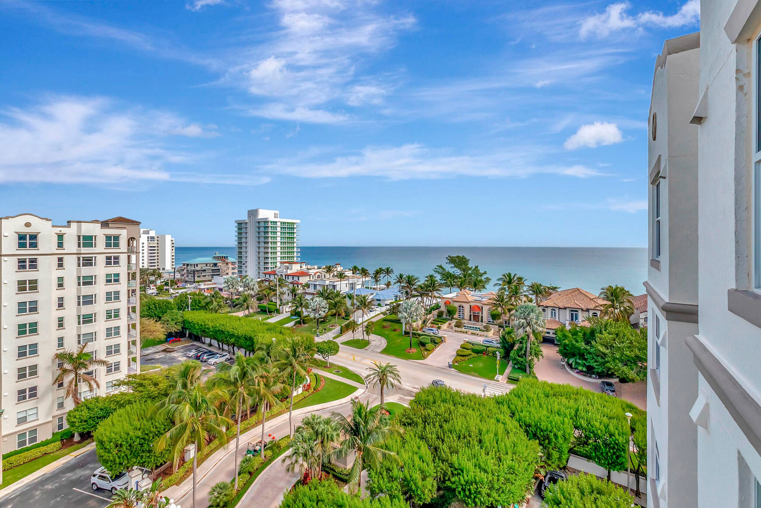 Incredible 10th Floor Penthouse featuring 9' ceilings, 2BR 2BA located in prestigious Highland Beach.