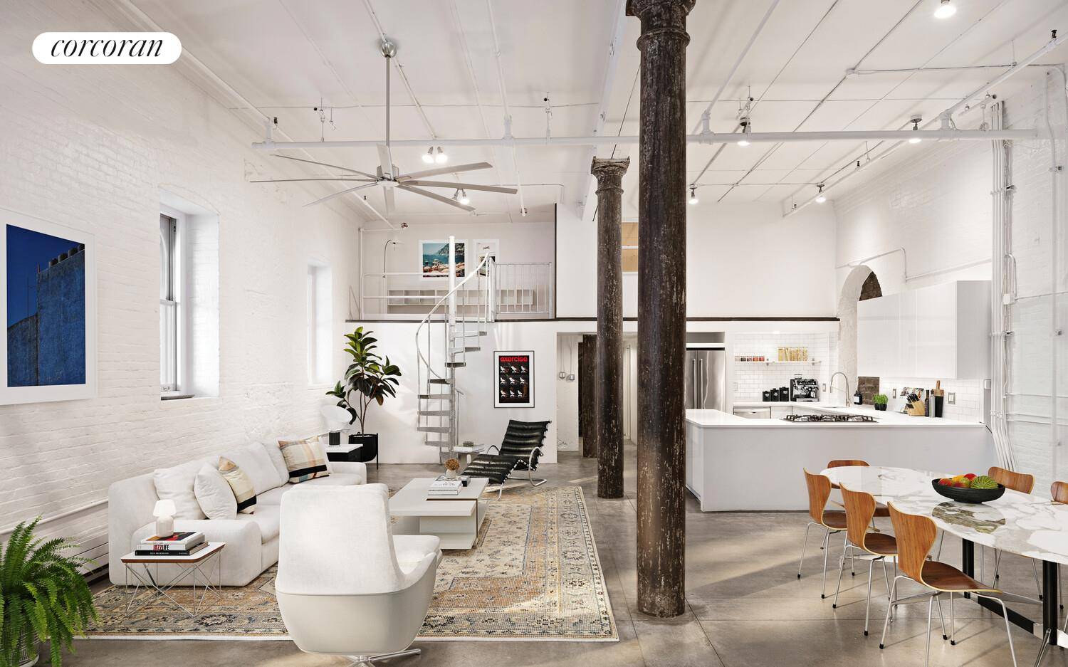 Historic Tribeca Loft with Industrial Character amp ; Contemporary Flair Step into a one of a kind residence on one of Tribeca's most iconic cobblestone blocks.