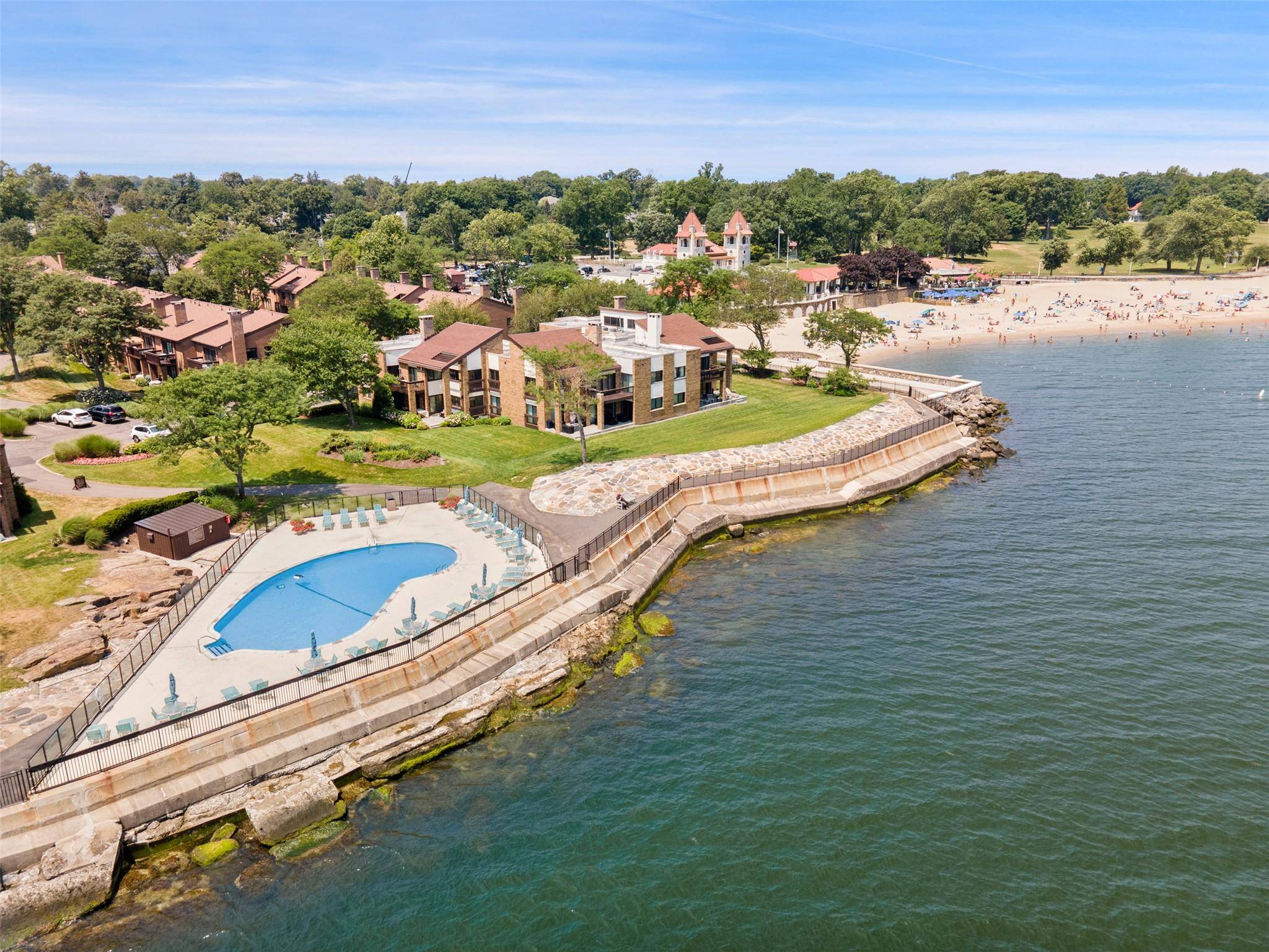 WATERVIEWS ! Welcome to this sun drenched, two bedroom, two bath condo at Water s Edge on the Long Island Sound in Rye, NY.