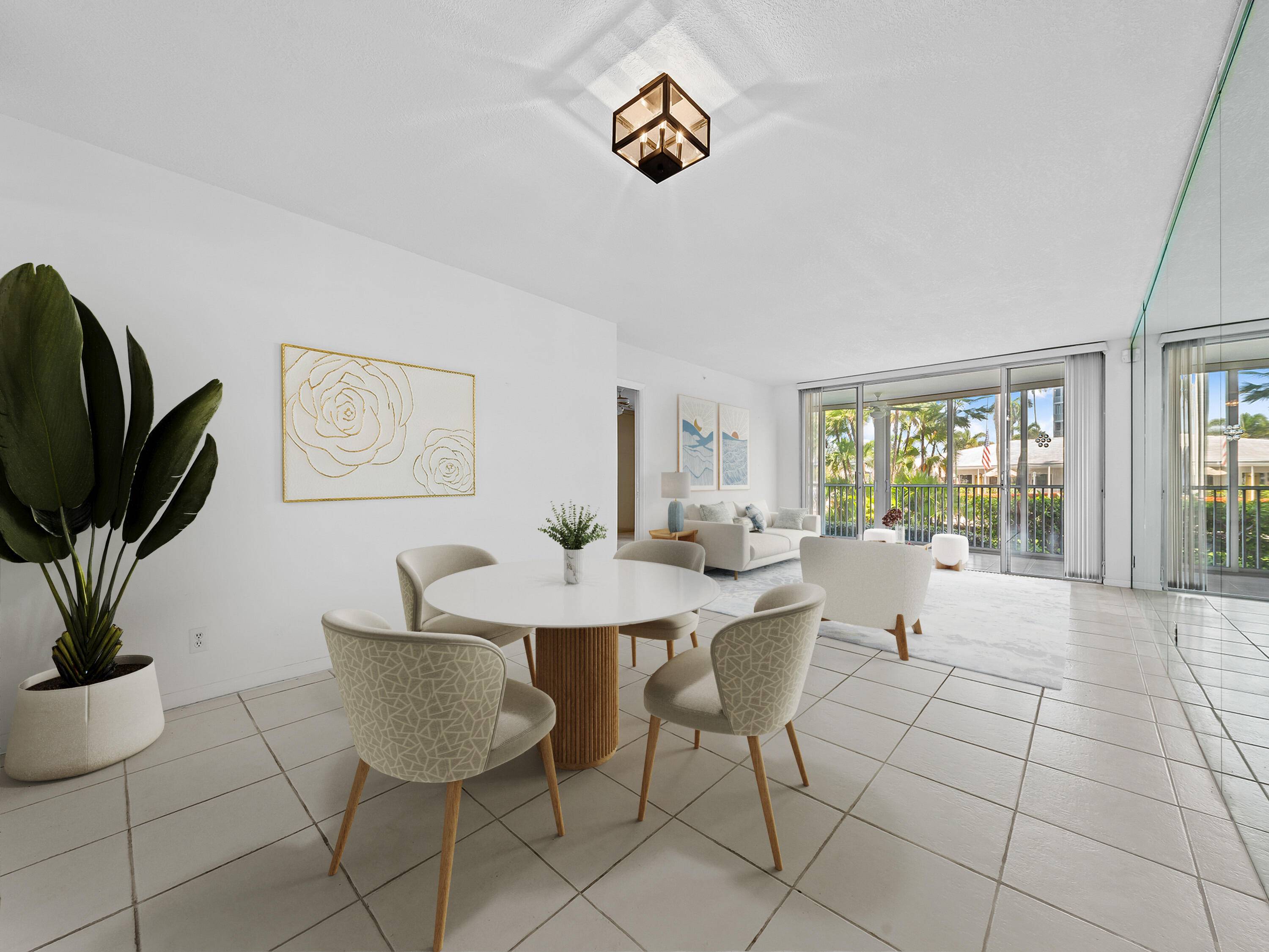 Fabulous value ! 2 bedroom, 2 bath residence on the Intracoastal with deeded beach access, where lounge chairs await your arrival !