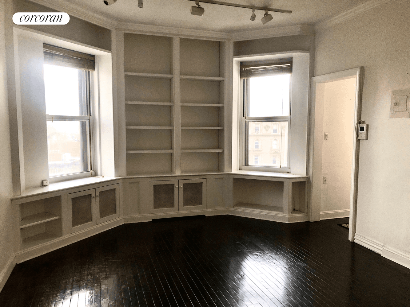 1 Bedroom with lots of light, Tons of Closet and Storage Space, Large Bedroom and Dark Stained Hardwood Floors Throughout.