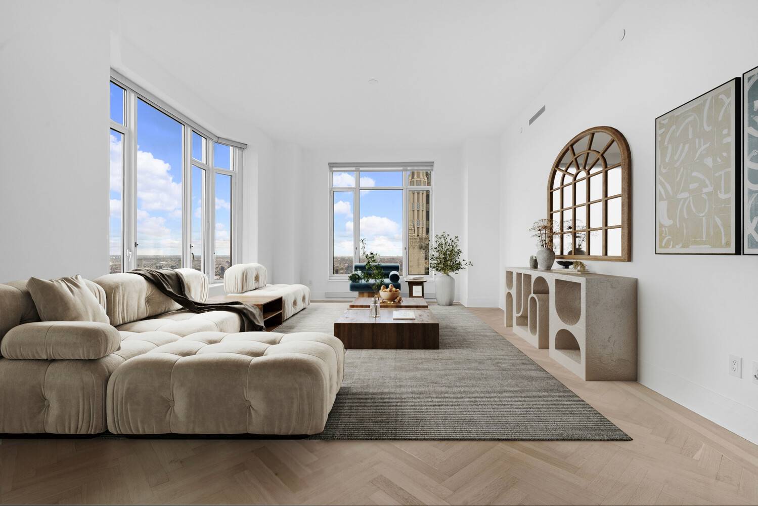 SELLER FINANCING AVAILABLE High Floor 3 Bedroom with Stunning Views at The Four Seasons A stunning corner condo with breathtaking views of the East River and Manhattan Skyline and the ...
