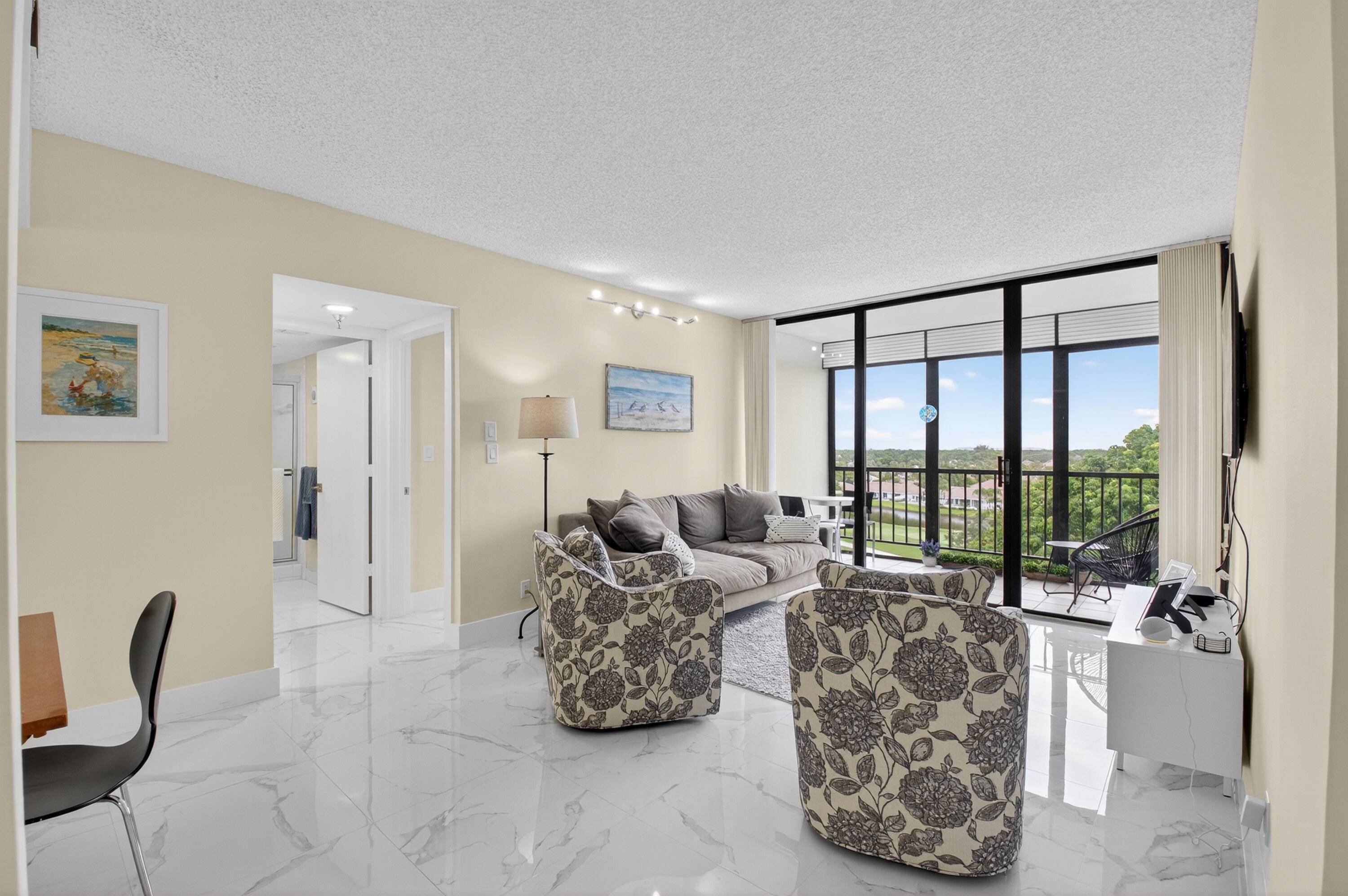 Beautiful water and a forever view of golf from this 2 2 condo.