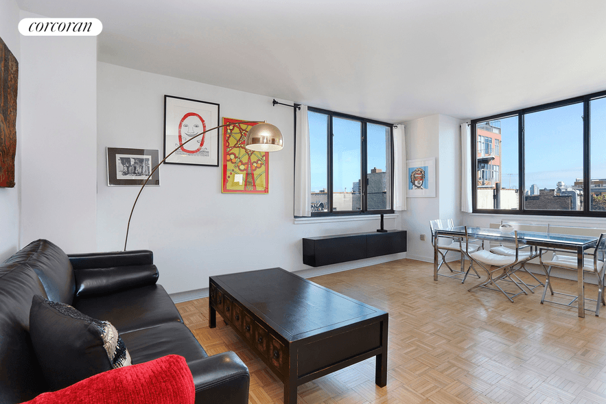 Nestled at the vibrant intersection of Nolita, the Lower East Side, SoHo, and the East Village, apartment 7B at 199 Bowery is a tranquil and light filled retreat.