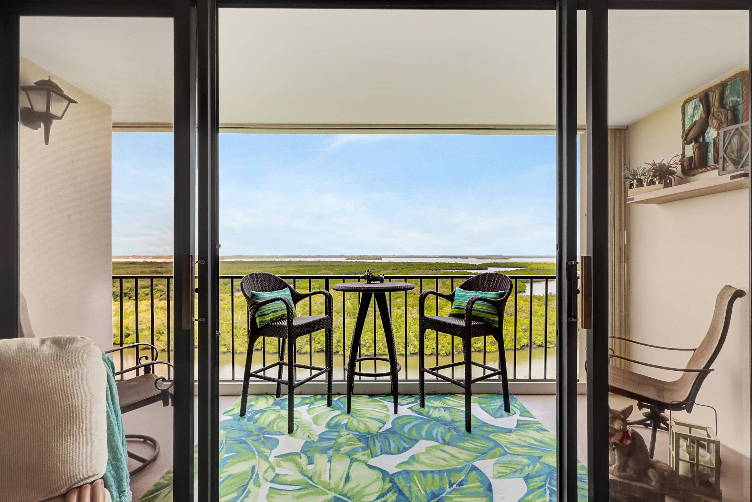 Discover refined luxury in this charming penthouse condo, offering breathtaking views of both the Intracoastal Waterway and the Atlantic Ocean.