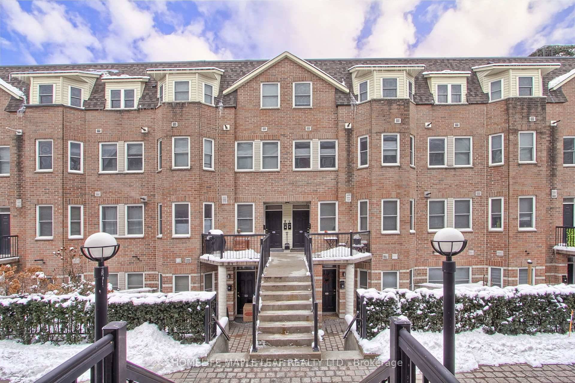 Discover a stunning 1099 square foot condo townhouse at Liberty Walk, steps from Lawrence West Subway Station.