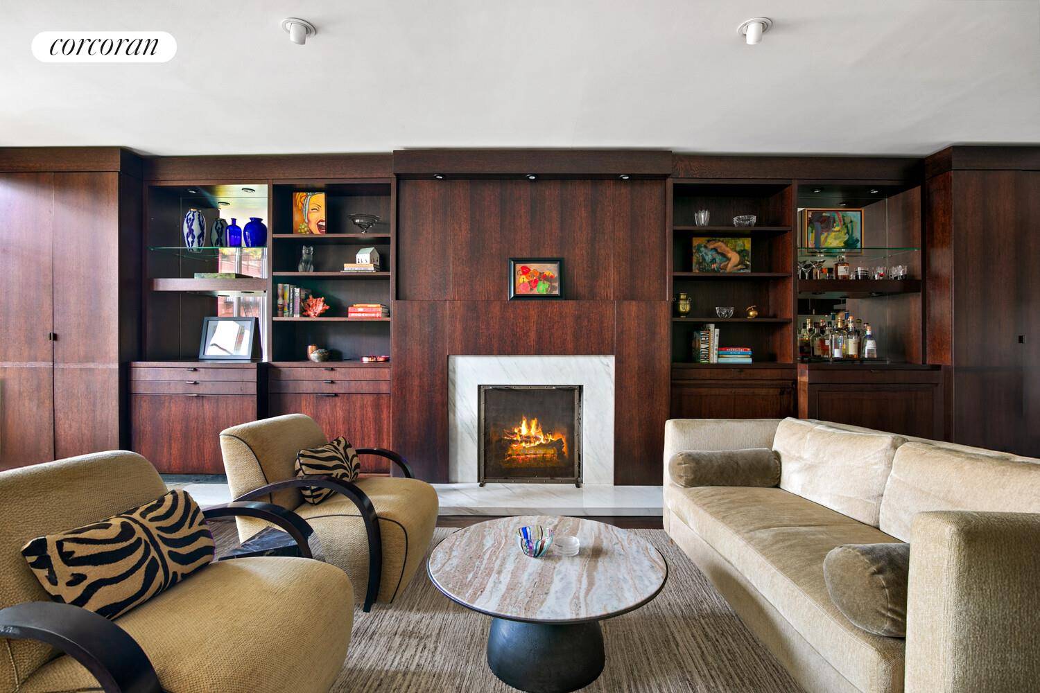 Overlooking picture perfect West 9th Street, Residence 7B is a spectacular one bedroom home with open southern views stretching downtown to One World Trade Center.