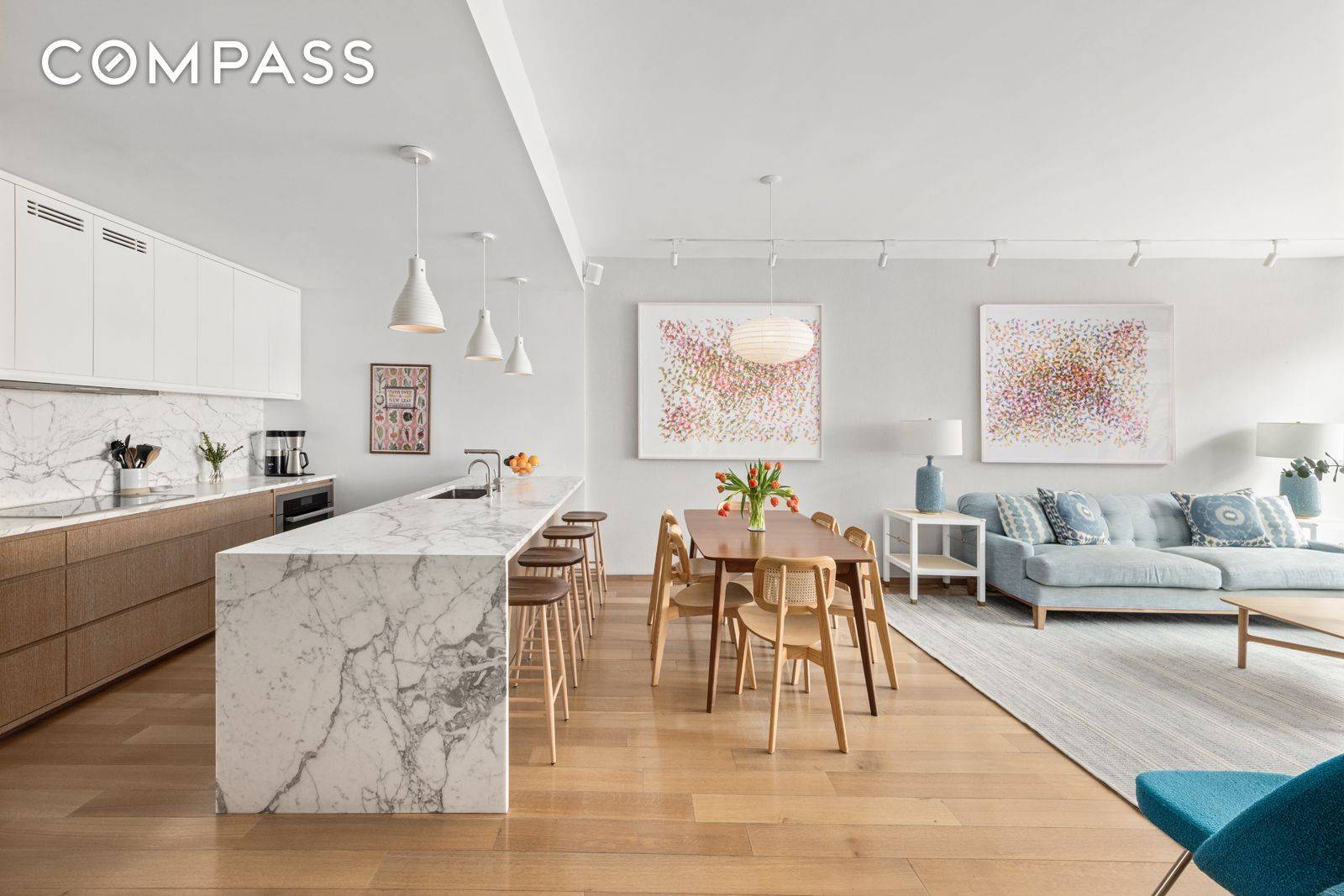 Nestled in the heart of Cobble Hill is 210 Pacific Street 3W, an open, light filled, 1, 500 square foot apartment in a stylish, eight unit boutique condominium.