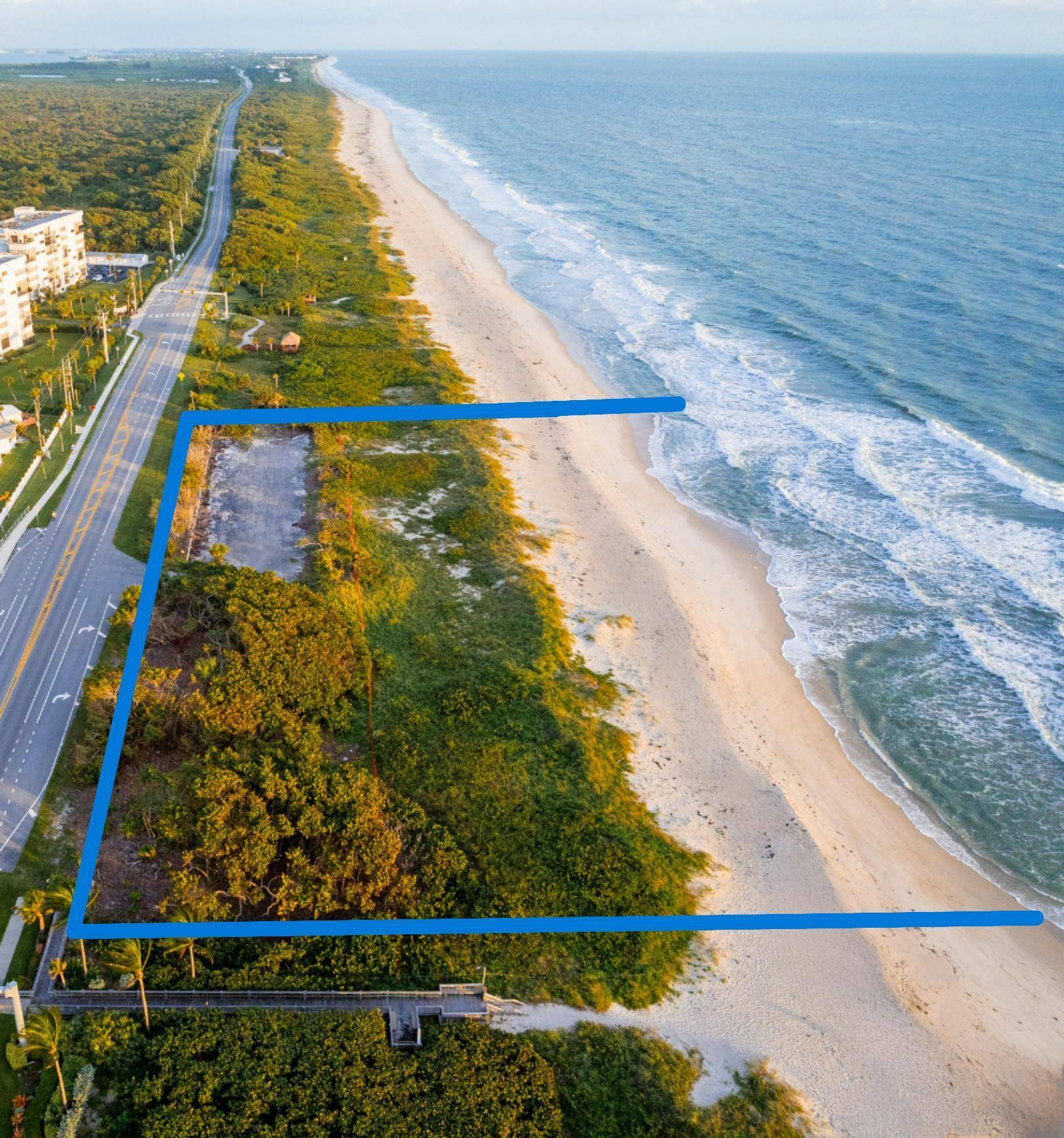 Sited on an expansive 545' linear feet of direct oceanfront, this 4.