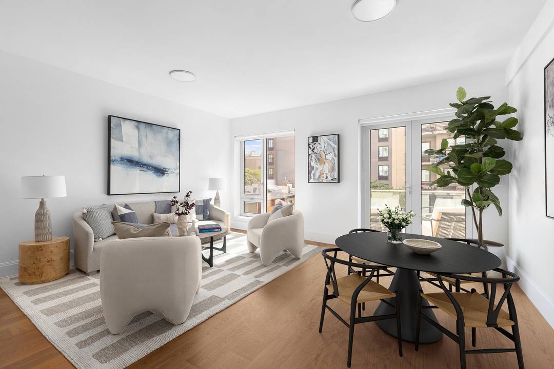 Serene 3 bedroom, 2. 5 Bath with Private Terrace and Parking Option This extraordinary sun filled three bedroom home features a southern facing balcony overlooking a quiet courtyard and a ...