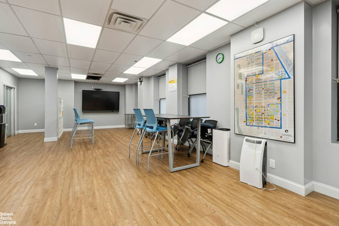 Large Central Park North turn key community facility professional space on 1st floor, basement and sub basement levels.