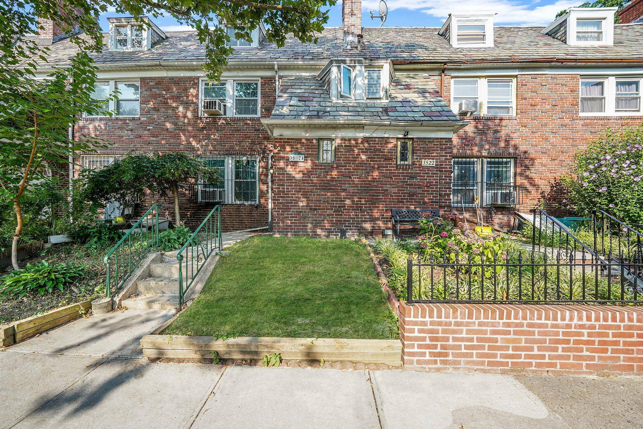 Huge home with large basement with high ceilings, finished attic as family room or 4th bedroom, deck in the back yard and detached garage !