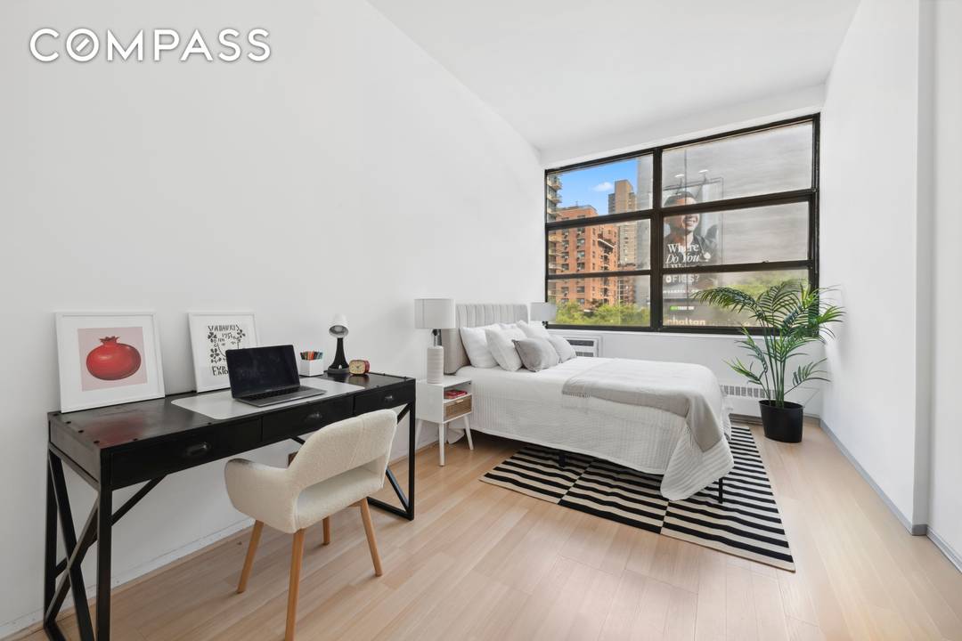 Welcome to your stunning one bedroom sleeping loft home office.