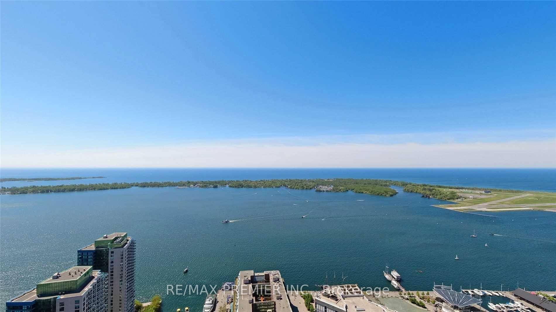 Prestigious Ten York Condos, High floor South exposure with fabulous view of lake Ontario.