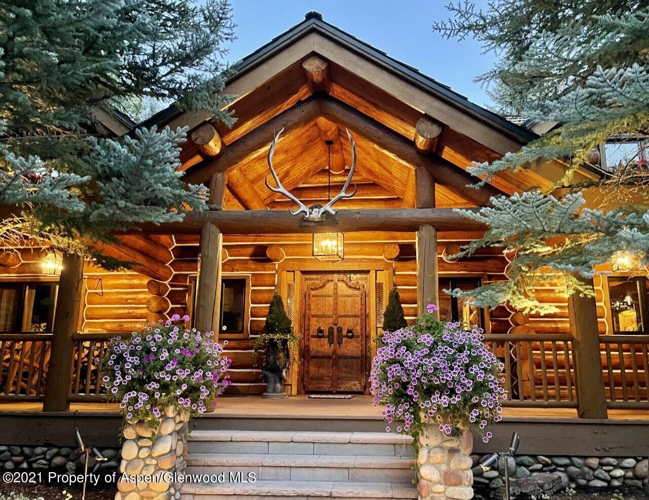 This luxury 7 bedroom log home sits on approximately two acres and enjoys the romance and tranquility of the river on the banks of one of the loveliest areas of ...