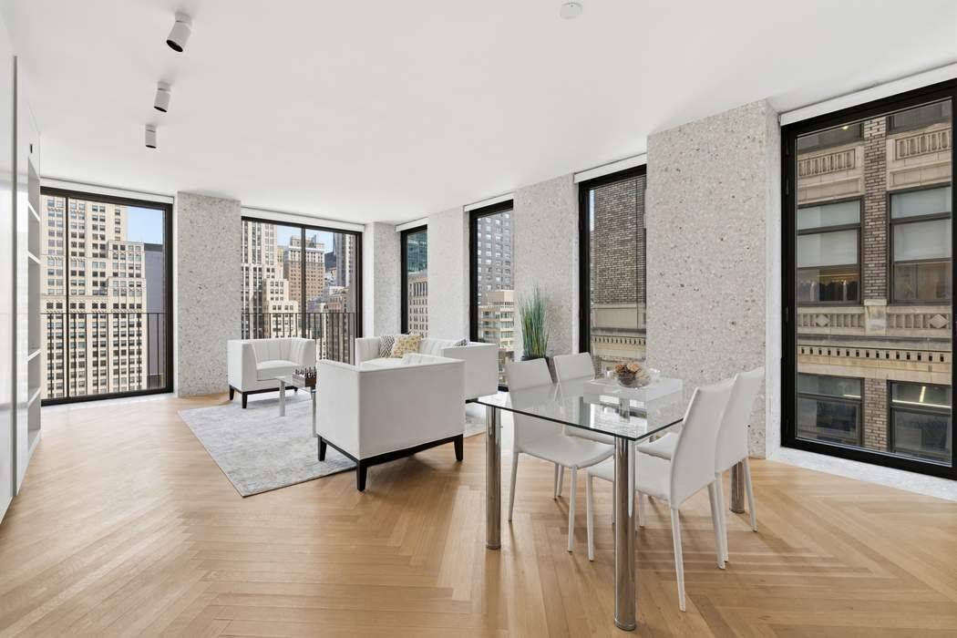 Designed by Pritzker Prize winning architect David Chipperfield, residence 20B at The Bryant is a corner one bedroom home defined by exceptional light, views, and refined design.