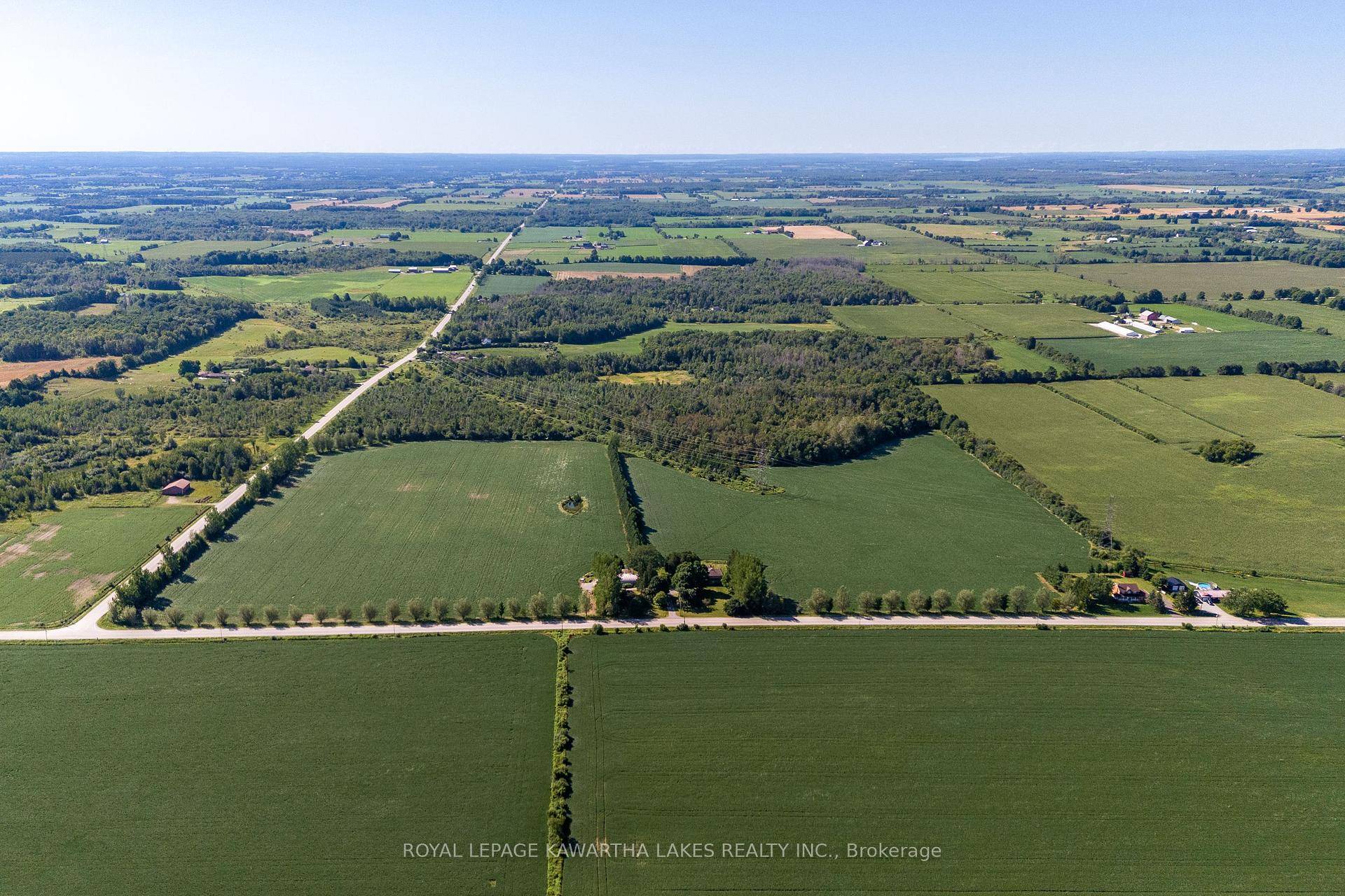 93 acre property is perfectly situated on a hard top road in a lovely rural area of Kawartha Lakes.