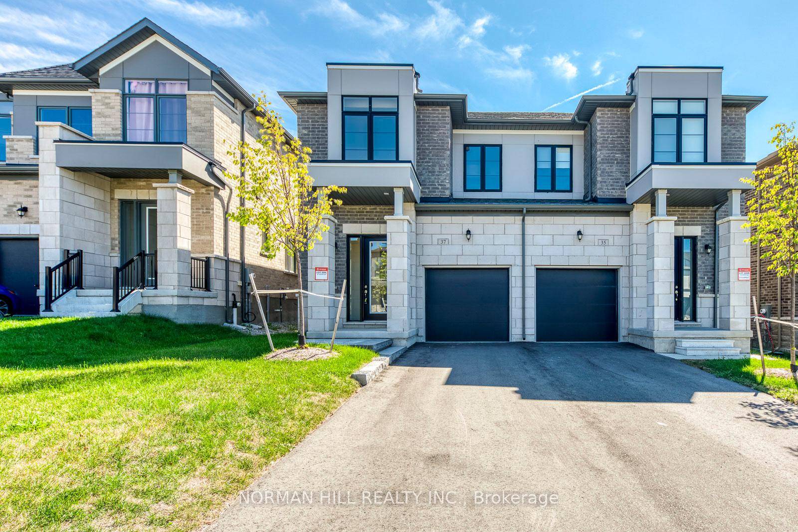 Brand new 3 bedroom and 4 bath semi with finished basement and rec room in Springwater.
