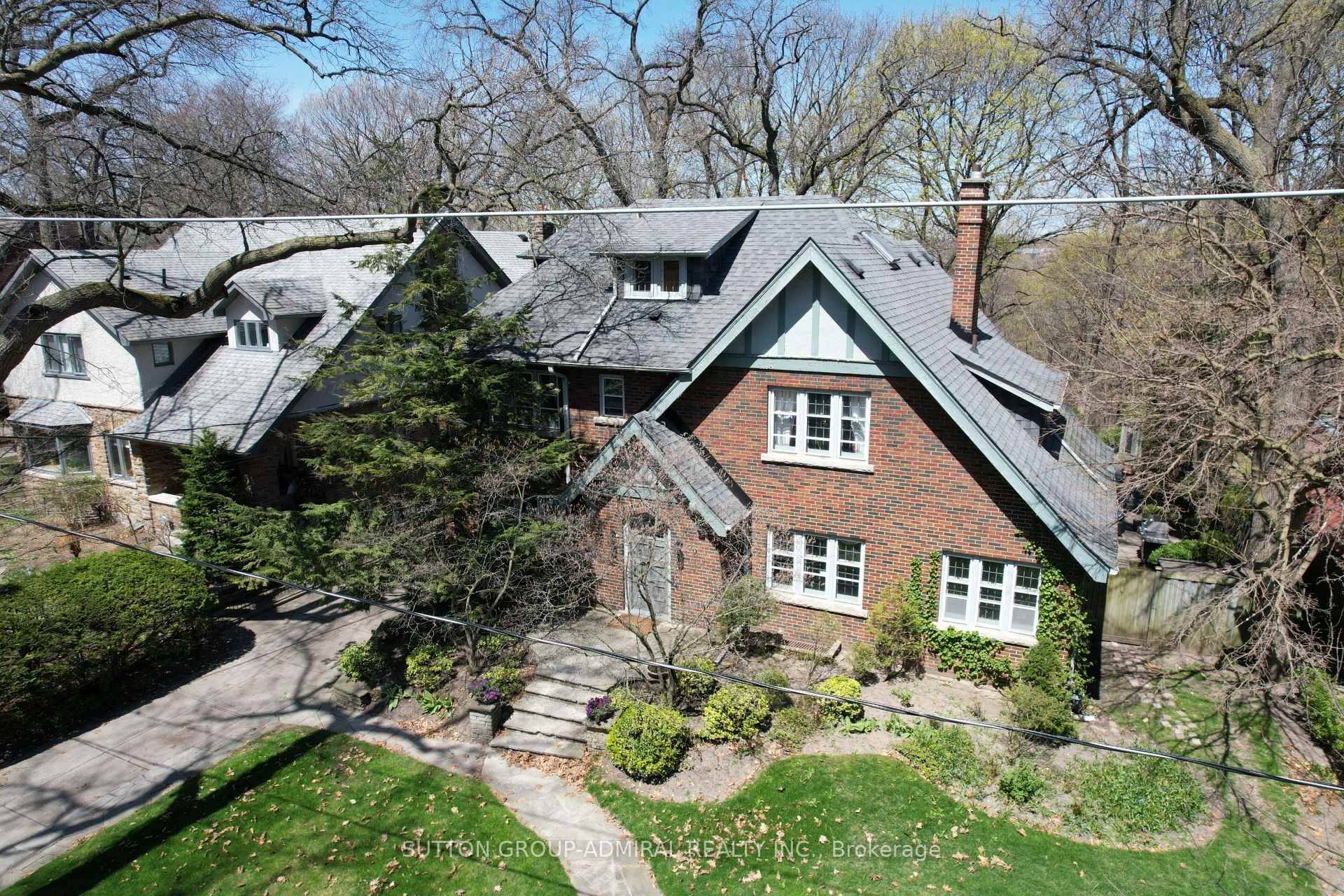 GREAT century house on a RAVINE lot 75' by 380' with SWIMMIMG pool.