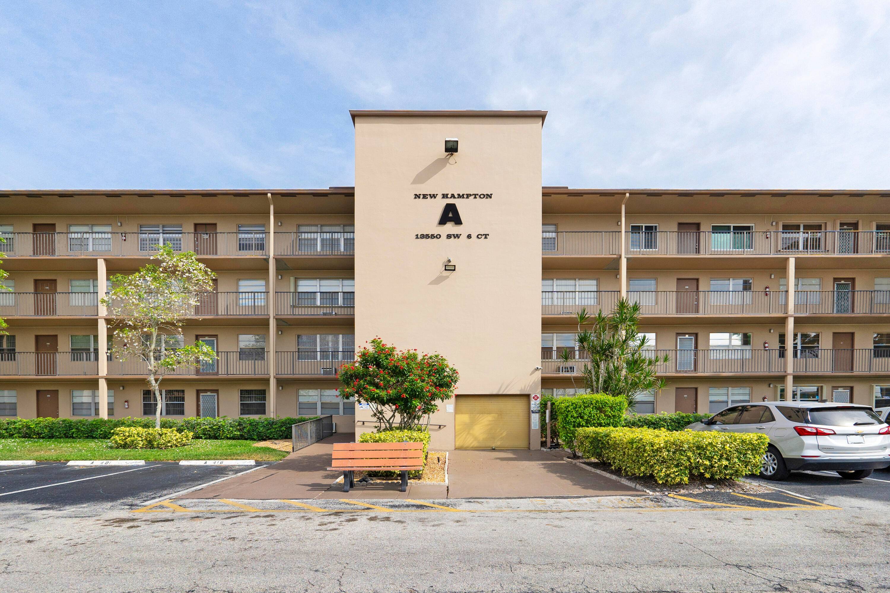 Discover this delightful ground floor unit located in the prestigious New Hampton at Century Village.