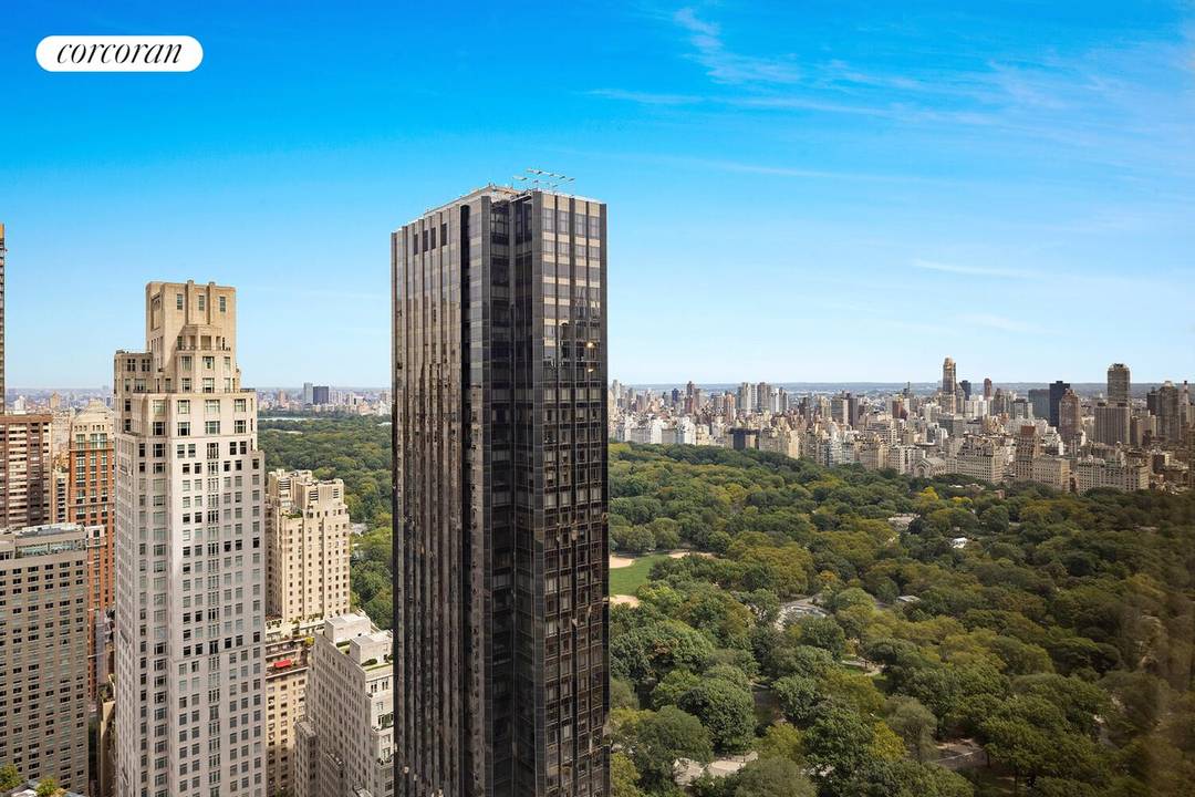 Stunning Central Park and Hudson River views are captured from this impeccably designed two bedroom, two and a half bathroom corner residence, perched on the 61st floor of the prestigious ...