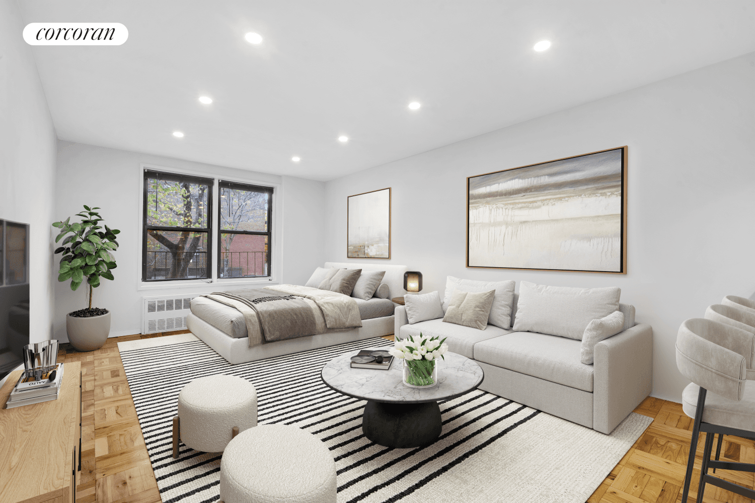 Spacious and beautifully updated studio in a prime West Village location !