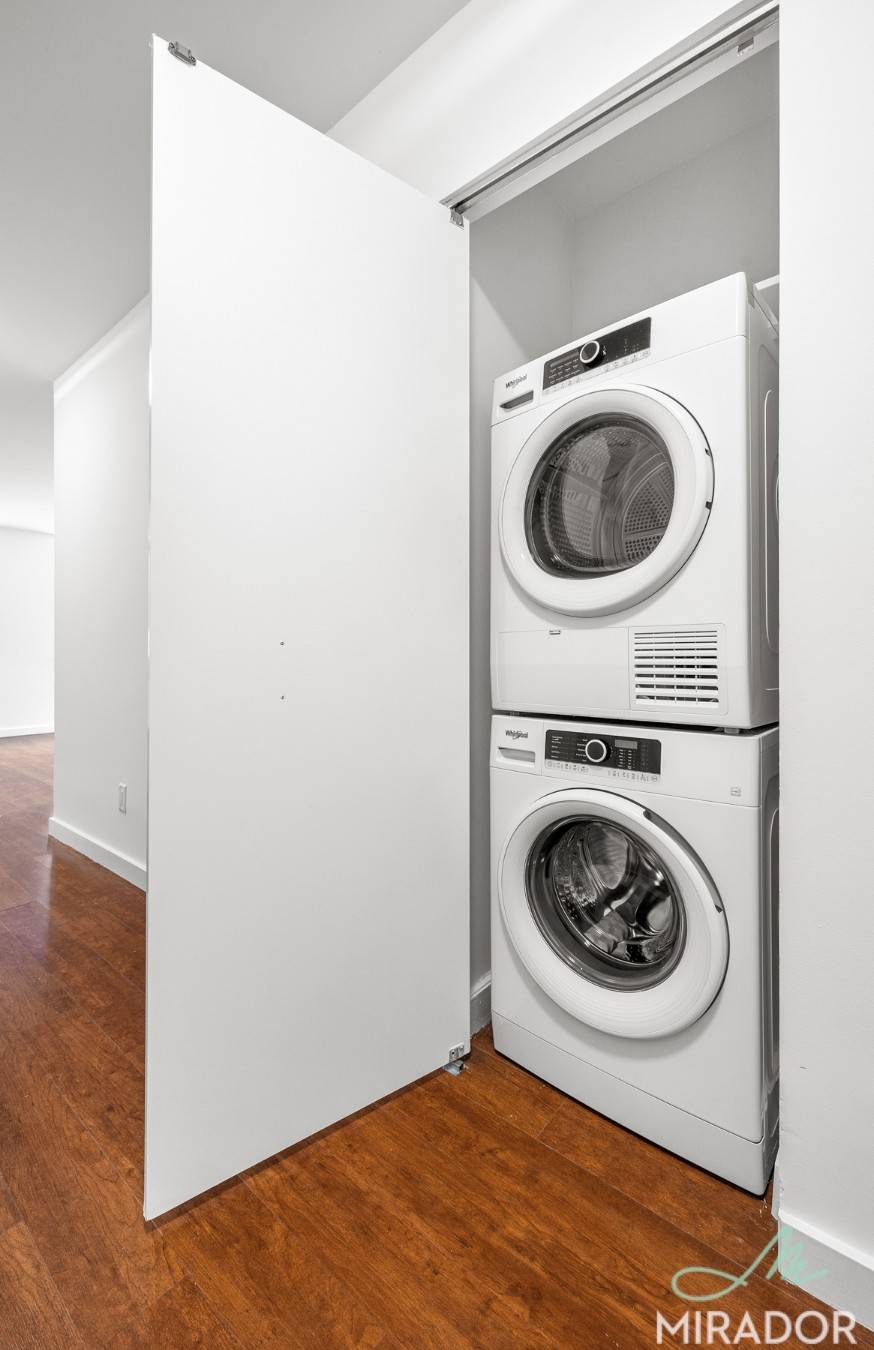 One bedroom with massive private terrace and wd now available at 80 Deklab.