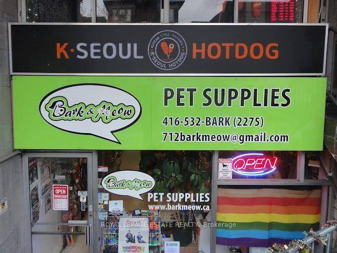Bark amp ; Meow Pet Supplies is a turnkey business opportunity in the heart of Toronto, located just steps from Christie Subway Station on busy Bloor Street.