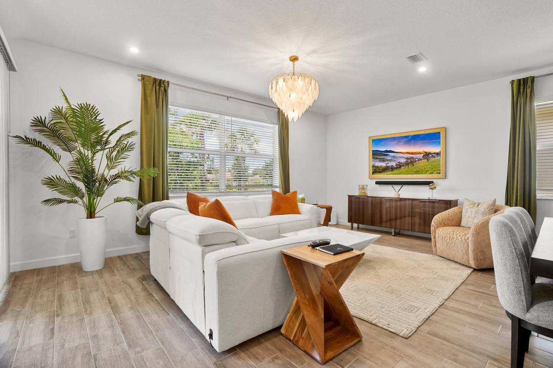 Spectacular model perfect Magnolia, one story, walking distance to the brand new clubhouse, pool, tennis, pickleball, exercise room and many other activities.