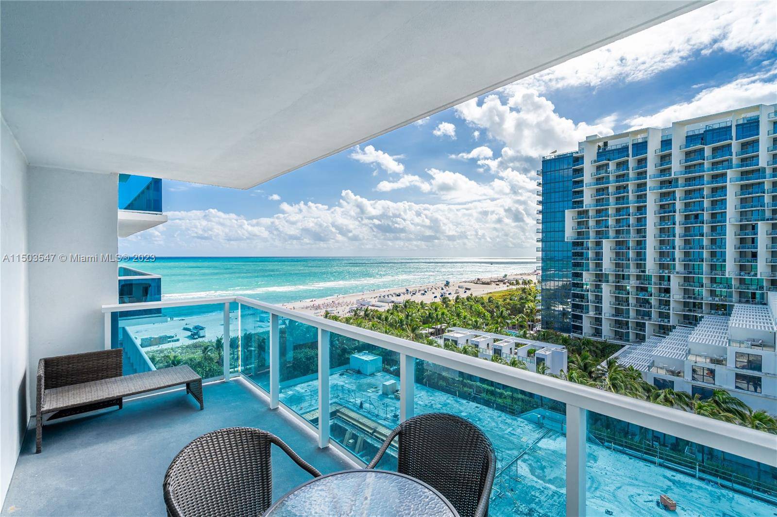 Experience the ultimate in beachfront luxury with this 2 bedroom, 2 bathroom condominium nestled within the renowned Roney Palace and the 1 Hotel.