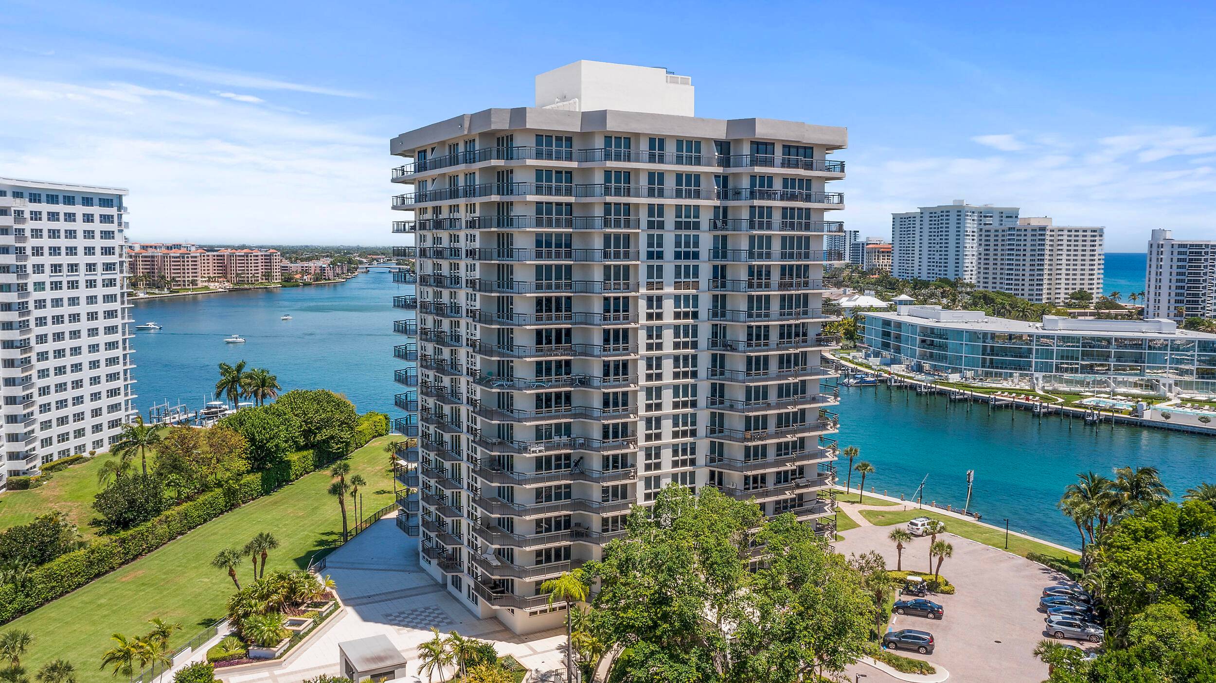 Enjoy sweeping southeast views of the Intracoastal, Lake Boca, the ocean, and Boca Inlet from this 3 bed, 3 bath, 2, 580 sq ft wraparound unit on the 5th floor ...