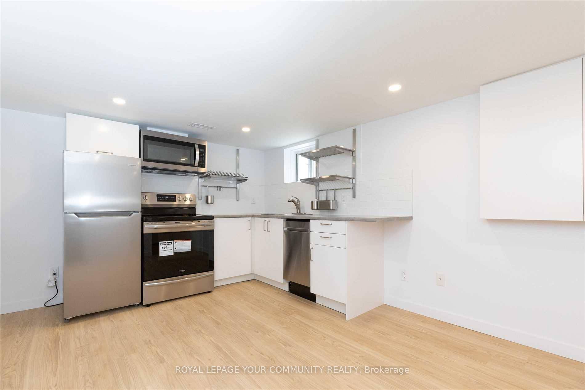 Beautifully renovated, bright and spacious one bedroom basement apartment located at 1370 Woodbine Ave in desirable East York.