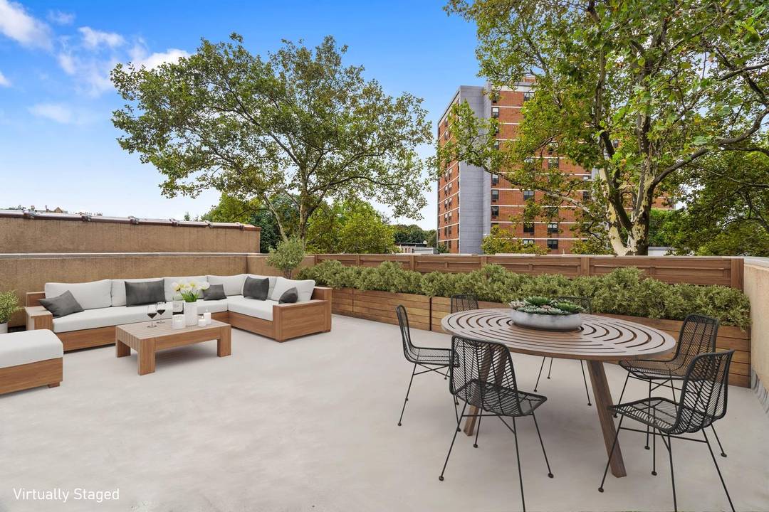 Welcome to Unit 2B, a rare 1 bedroom 1 bathroom home featuring a 709 sqft private patio perfect as your sun drenched oasis with plants, ambient string lighting, or entertaining ...