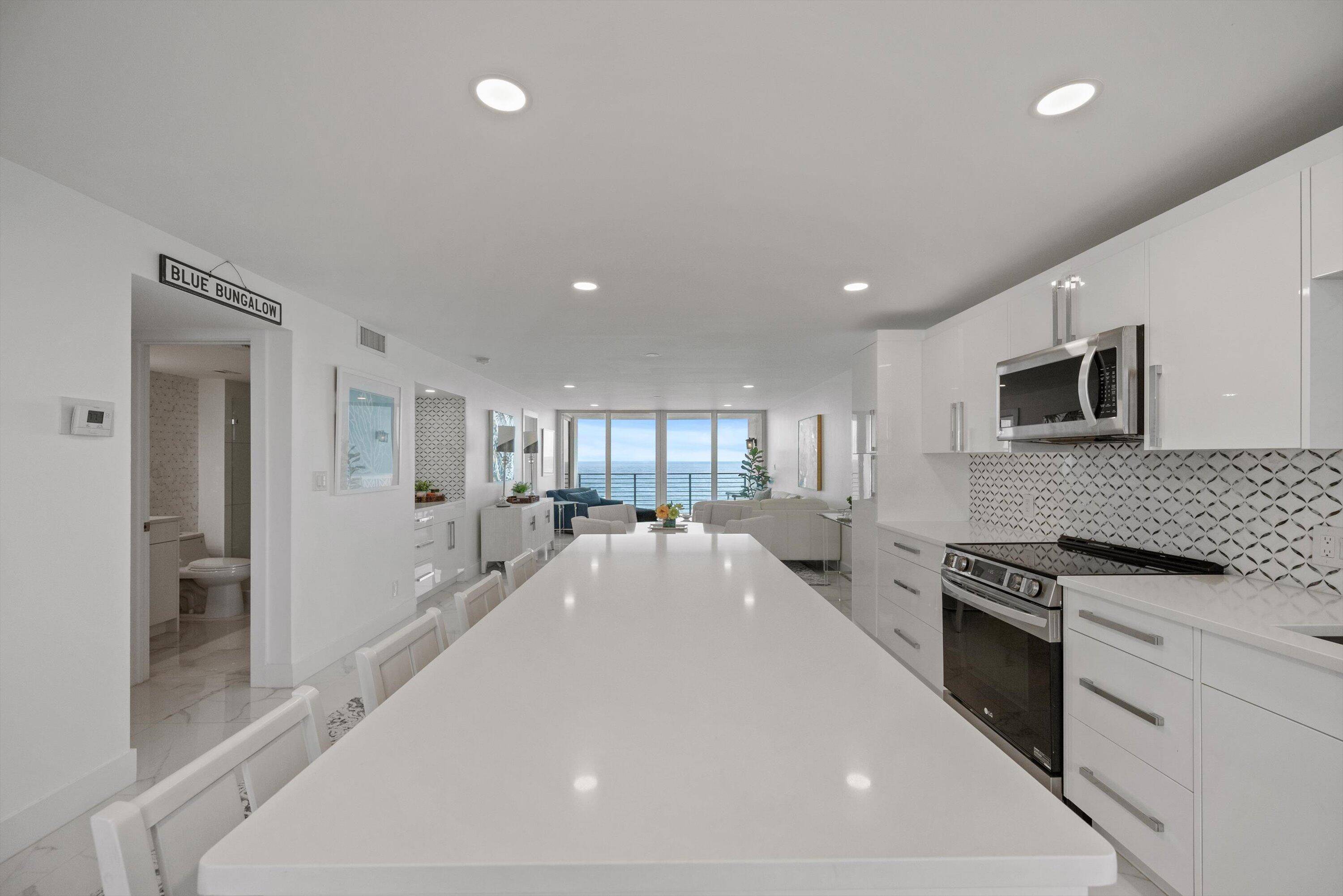 Available as a seasonal or annual furnished rental Spectacular newly renovated oceanfront unit at The Surf with endless and panoramic ocean views !
