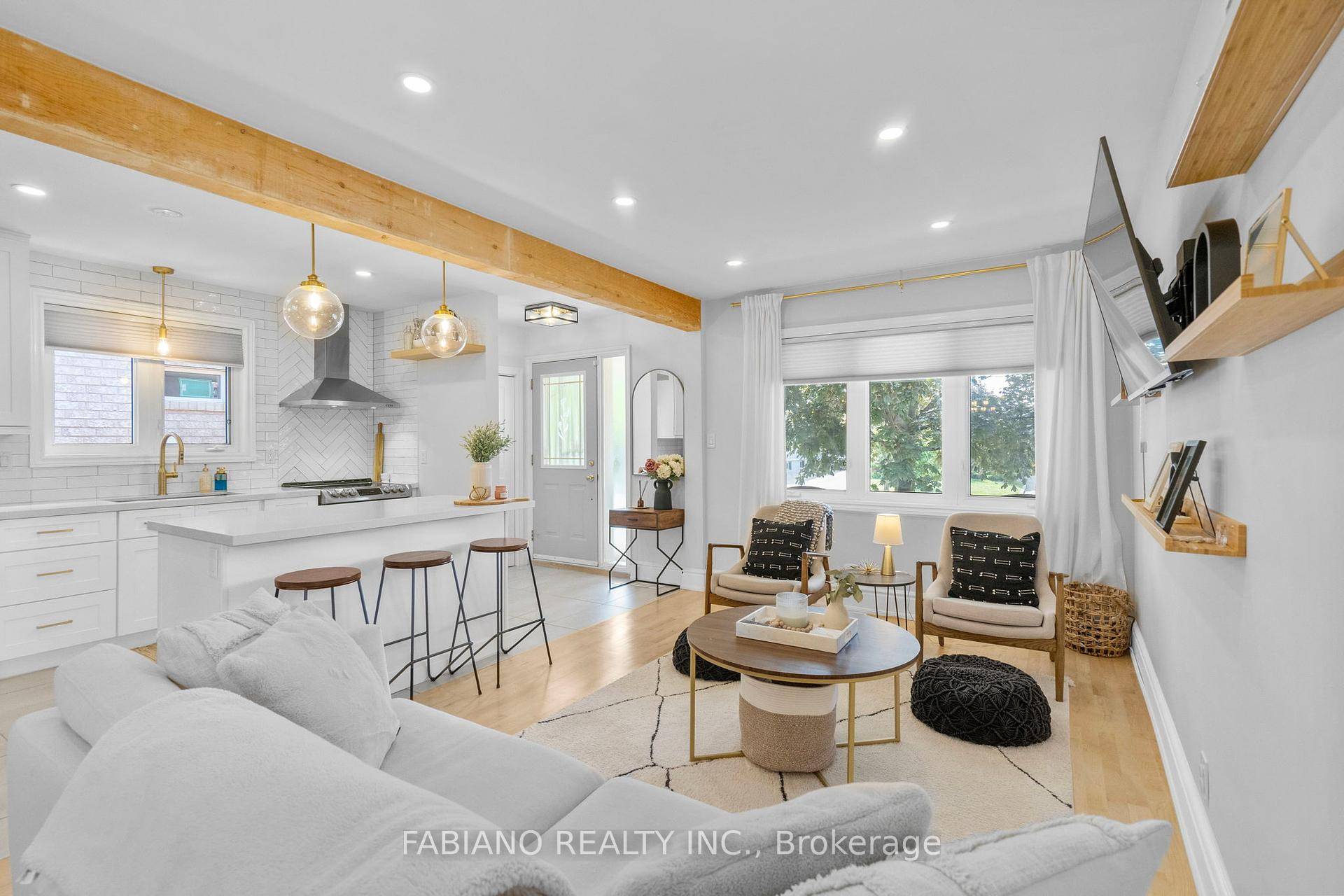 Professionally renovated with designer inspired finishes throughout !