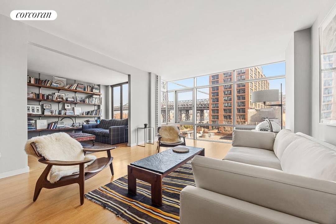 Residence 501 at 26 Broadway is a thoughtfully customized 1 bedroom, 2 bathroom condominium with sweeping Williamsburg Bridge views, expansive living space, and an easy turnkey lifestyle in one of ...