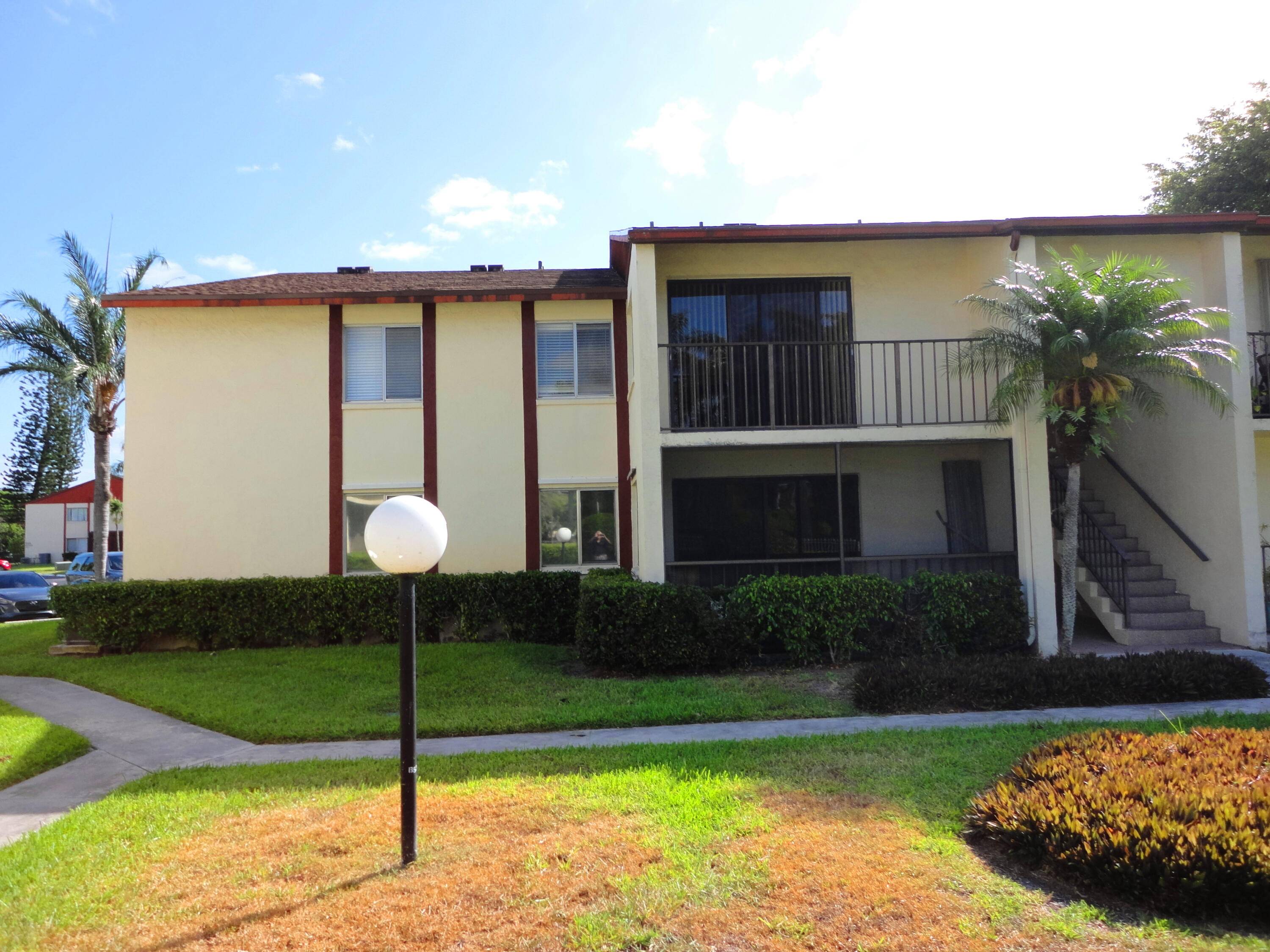 Large condo unit in a gated active community with amenities that include a pool, tennis courts, racquetball courts, bocce, and shuffleboard.
